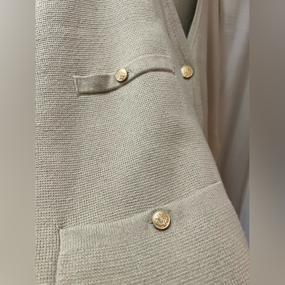 J. Crew gorgeous oversized cardigan gold button accents big pockets size 2XL - Picture 3 of 11
